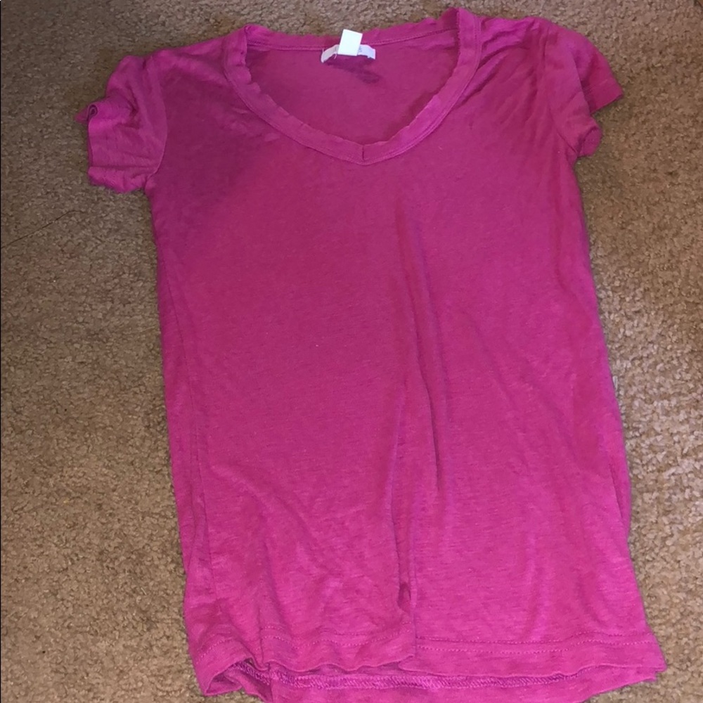 Pink Basic Tee Fitted - Picture 2 of 2